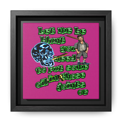 og - framed canvas art (pink)