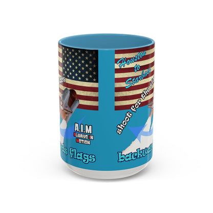 shoot for the stars - Accent Mug (turquoise)