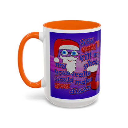santa's shoes - Accent Mug (purple-pink wave)