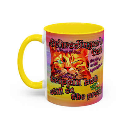 schrodinger's cat - Accent Mug (color blur)