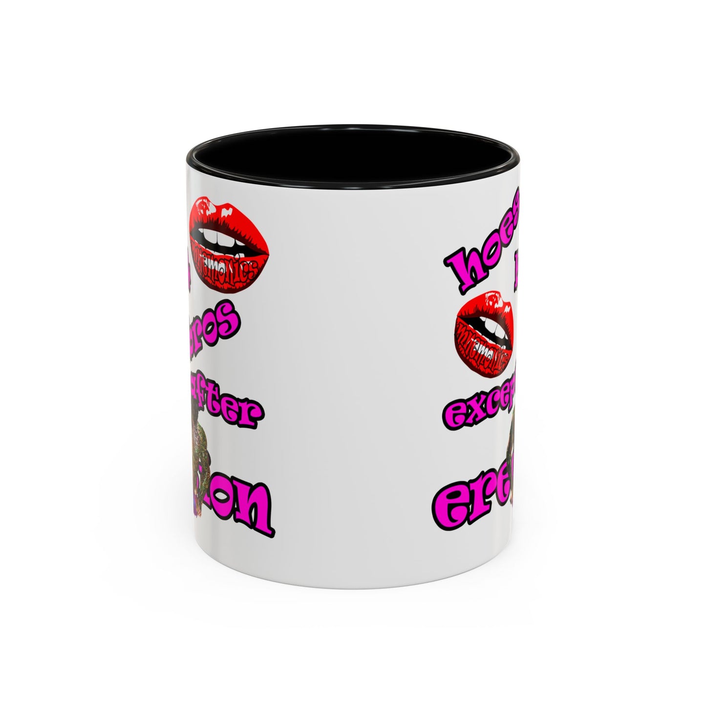 hoes b4 bros - Accent Mug (white)