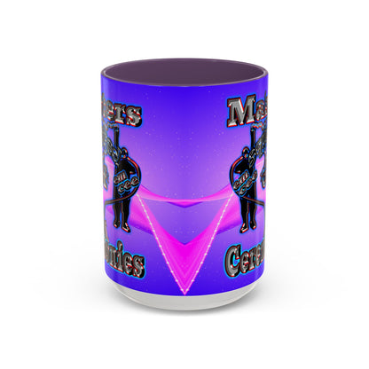 em cee squared - Accent Mug (purple-pink wave)