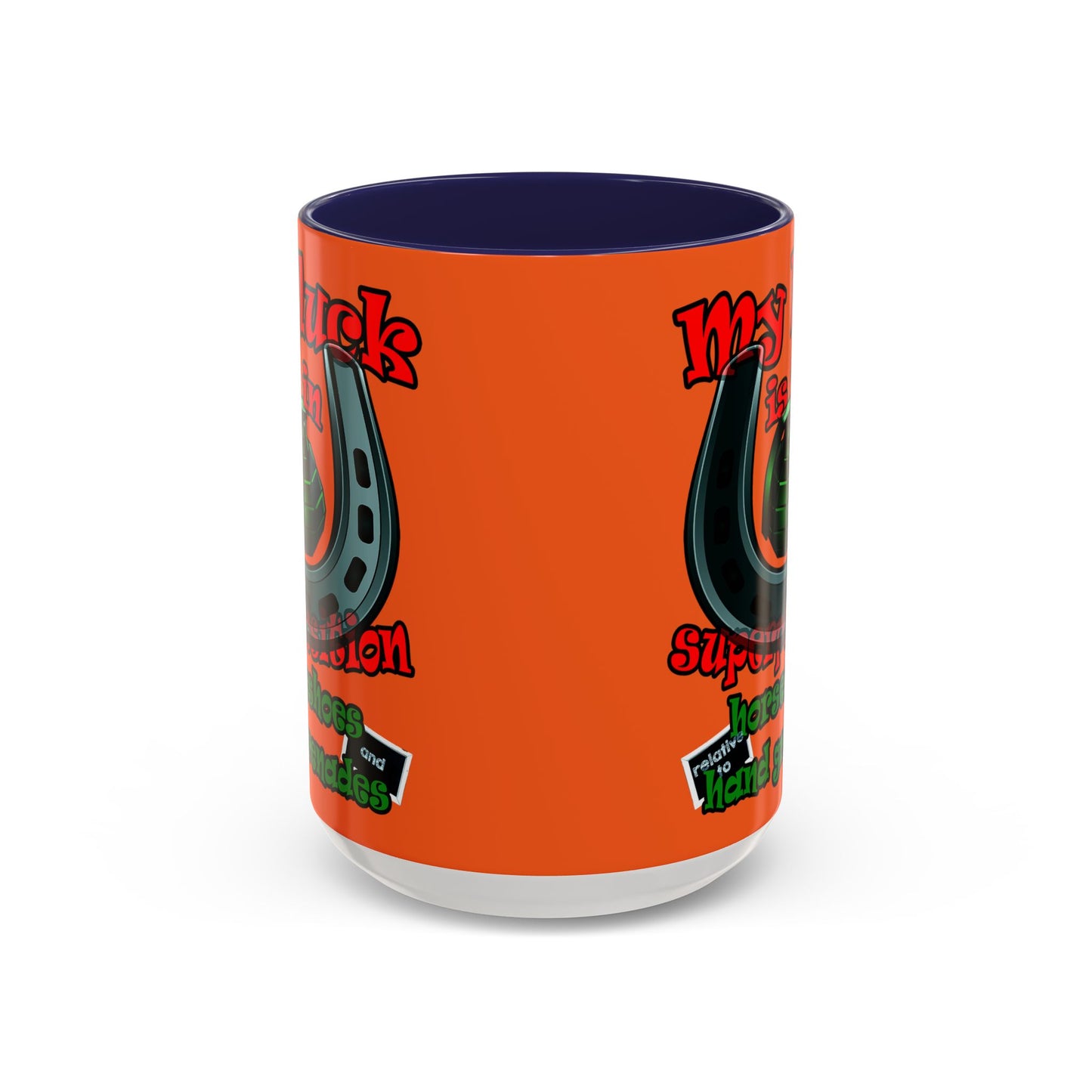 my luck - Accent Mug (orange)