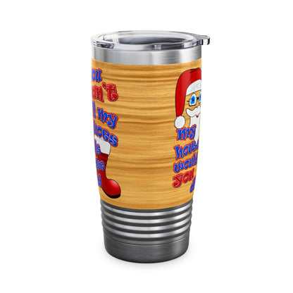 santa's shoes - Ringneck Tumbler, 20oz (butterscotch wood finish)
