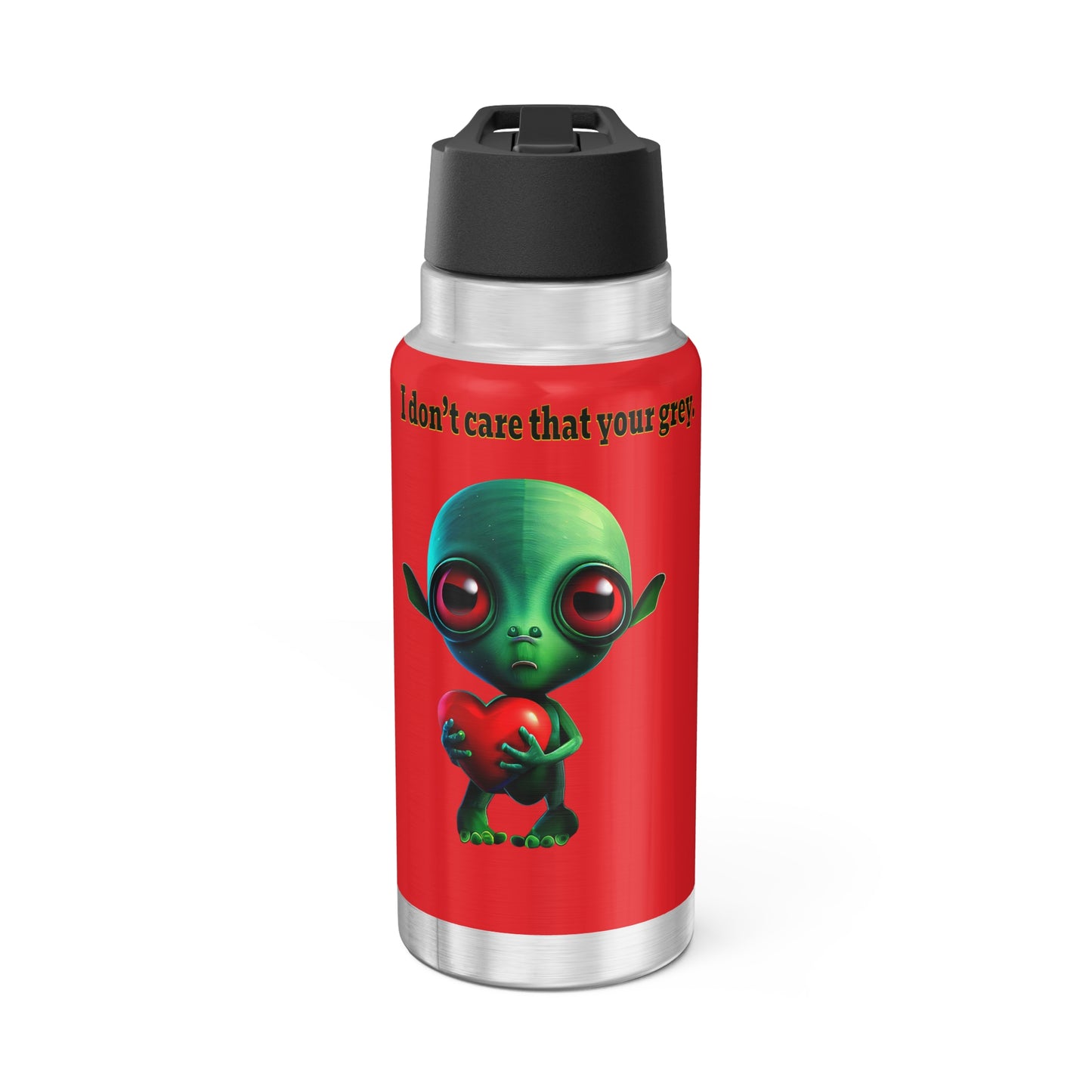I don't care that your grey - Gator Tumbler, 32oz (red)