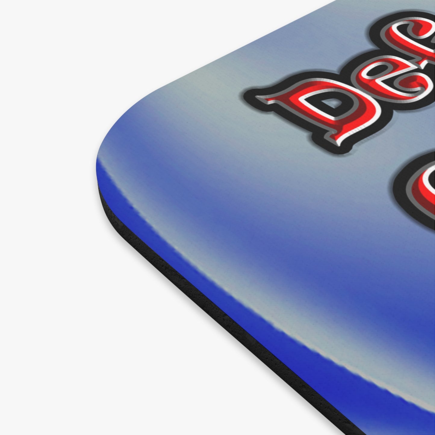 defy conquer reach - Mouse Pad (Rectangle) (blue-white wave)