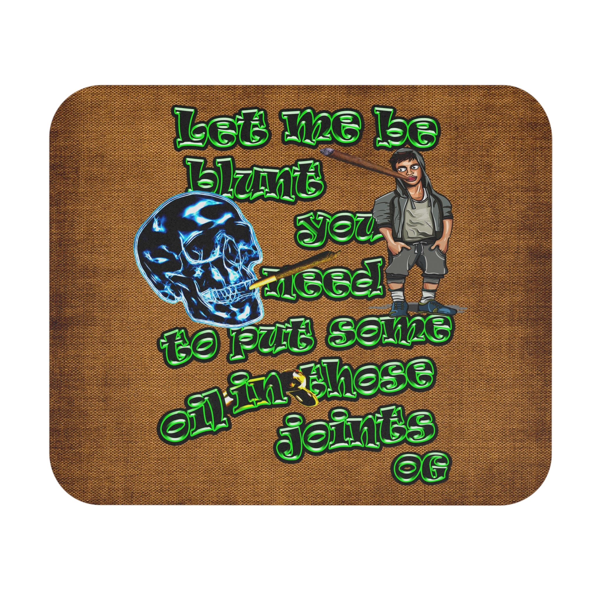 og - Mouse Pad (Rectangle) (brown papyrus)