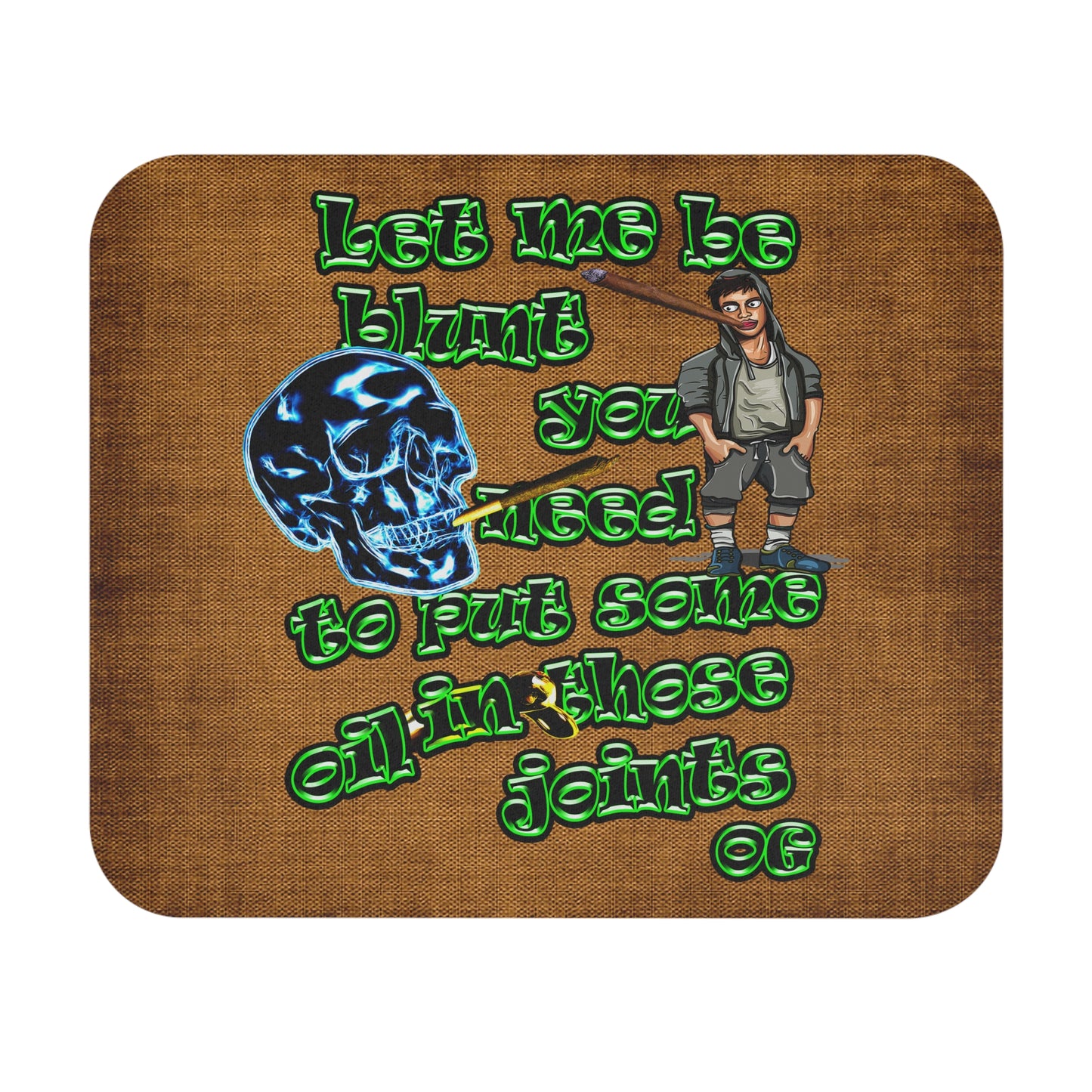 og - Mouse Pad (Rectangle) (brown papyrus)