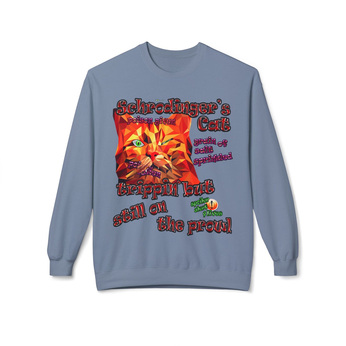 schrodinger's cat - Unisex Midweight Softstyle Fleece Crewneck Sweatshirt