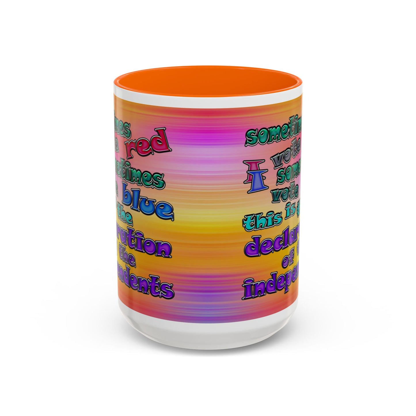 declaration of the independents - Accent Mug (color blur)