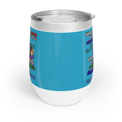 doggystyle - Chill Wine Tumbler (turquoise)