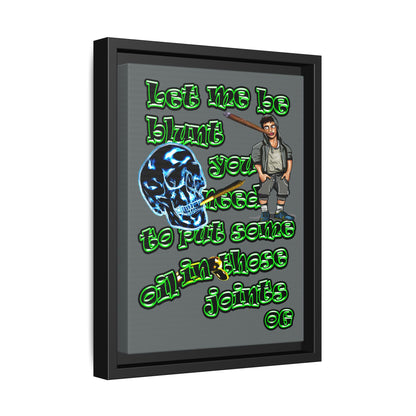 og - framed canvas art (dark grey)