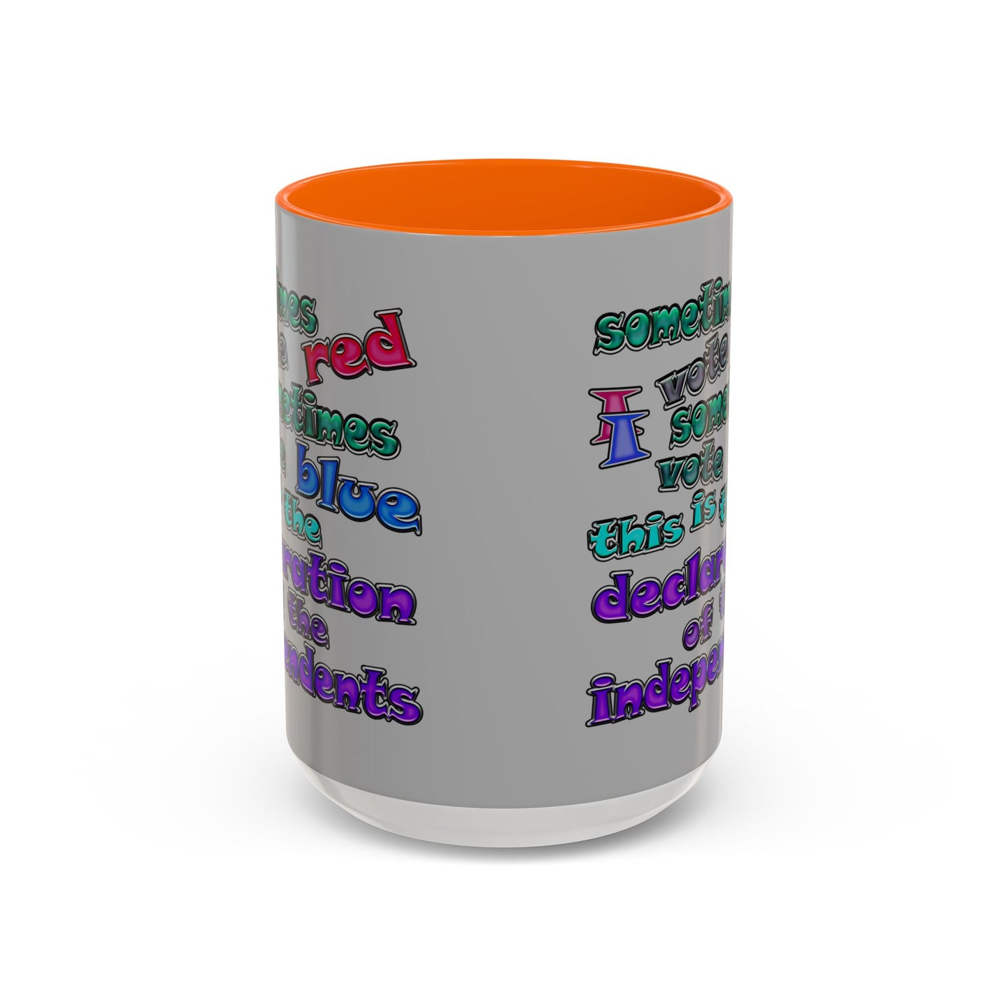 declaration of the independents - Accent Mug (light grey)