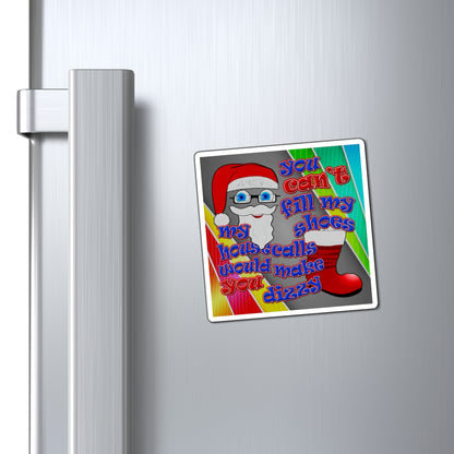 santa's shoes - Magnets - (rainbow split)
