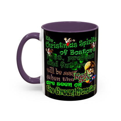 christmas spirits of boston - Accent Mug (black)