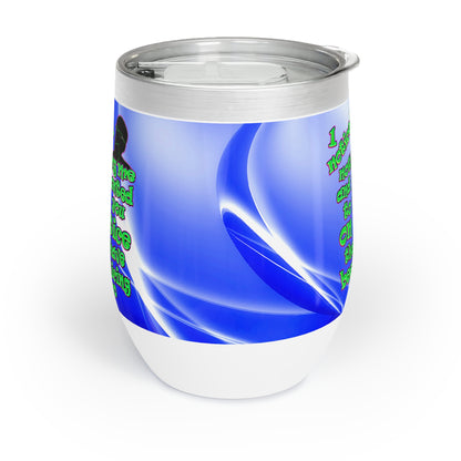 noticed you noticing - Chill Wine Tumbler (blue-white wave)