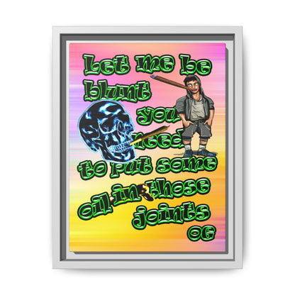 og - framed canvas art (color blur)