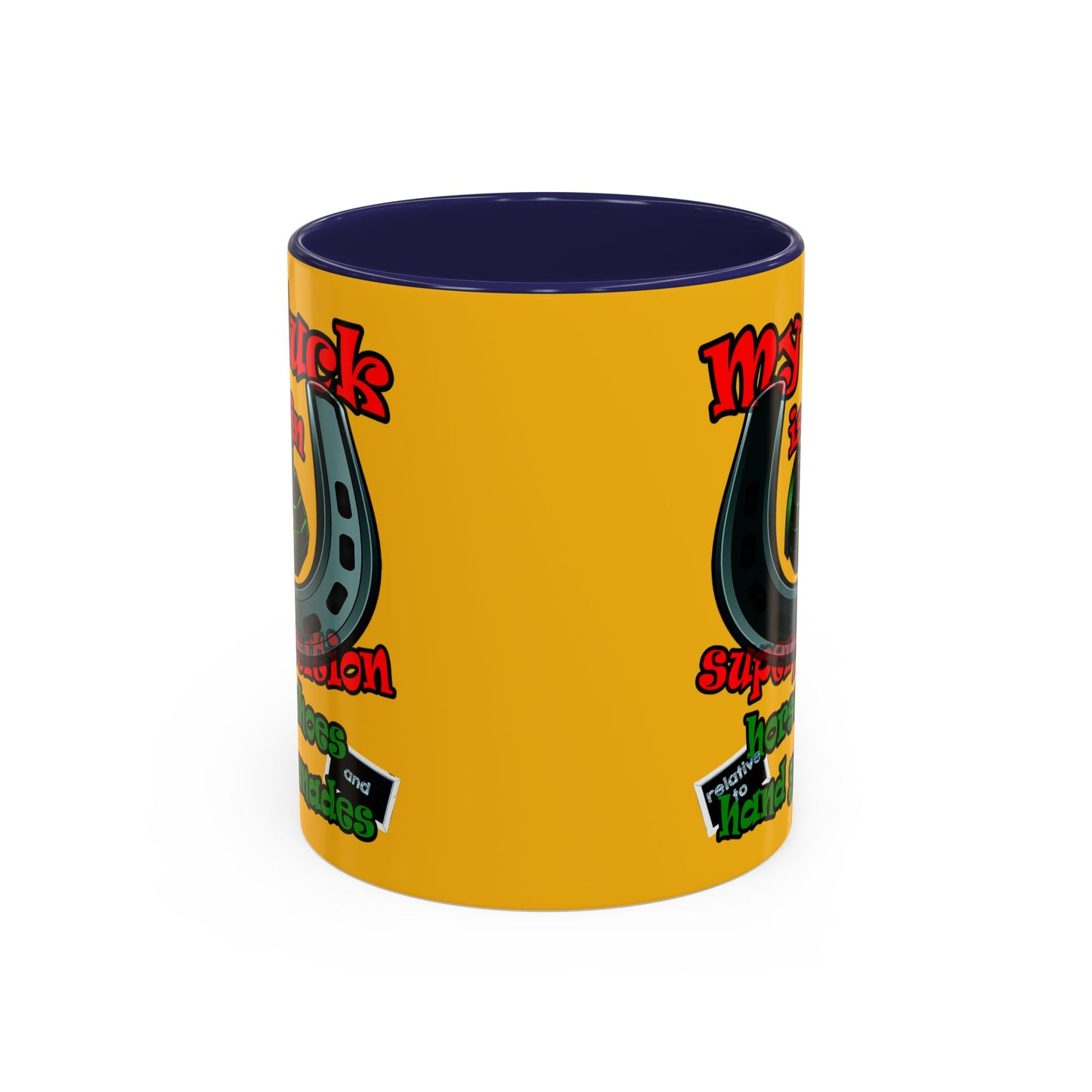my luck - Accent Mug (yellow)