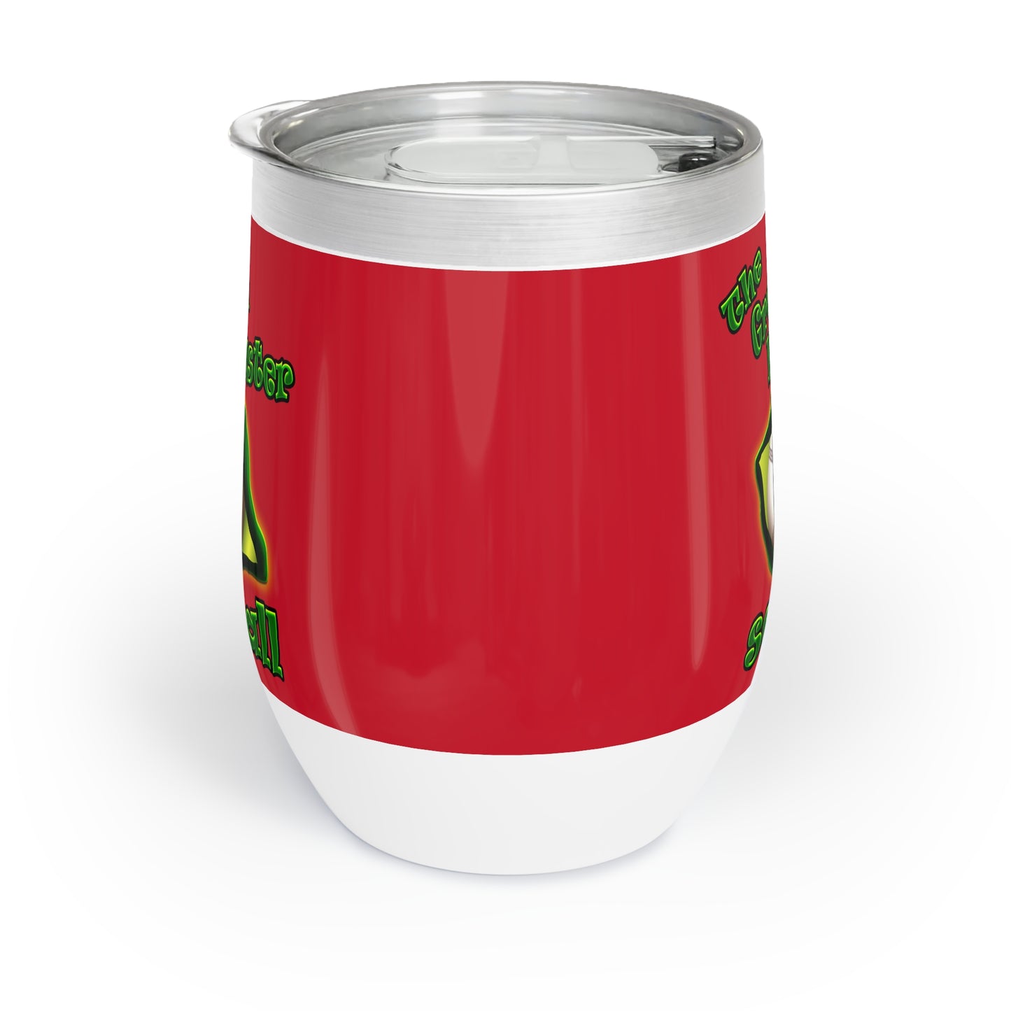 green monster - Chill Wine Tumbler (dark red)