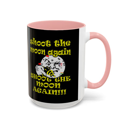 shoot the moon again - Accent Mug (black)