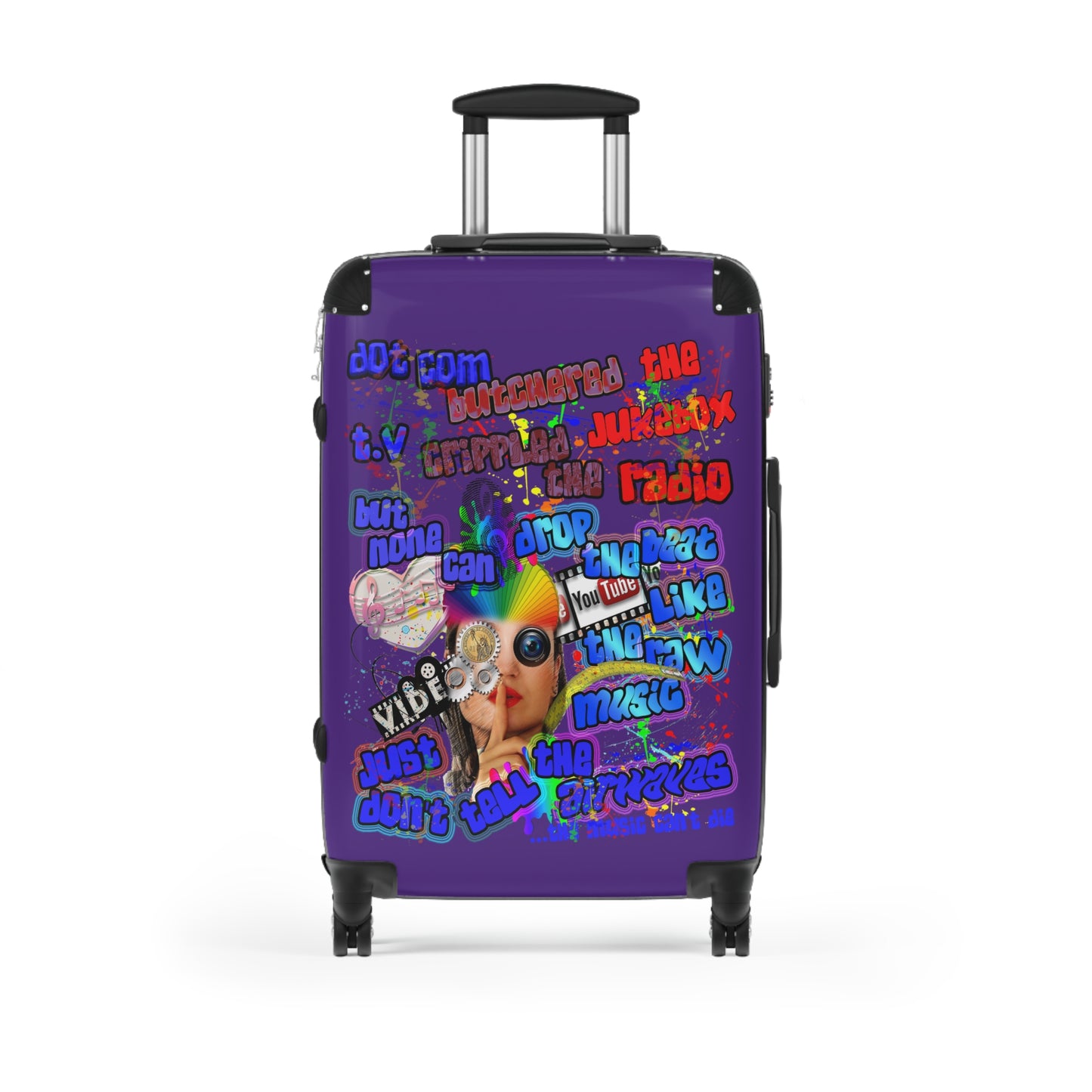 drop the beat - Suitcase (purple)