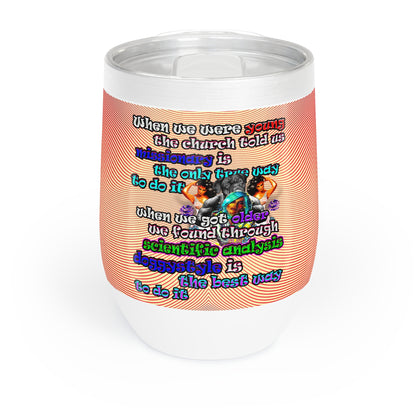 doggystyle - Chill Wine Tumbler (yellow-orange wave)
