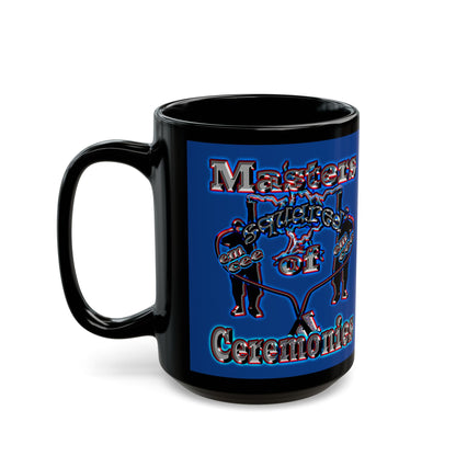 em cee squared - Black Mug (dark blue)