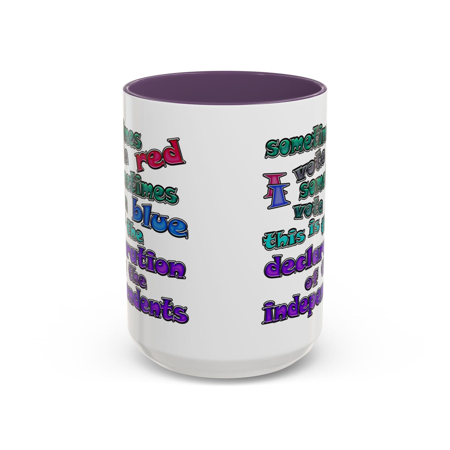 declaration of the independents - Accent Mug (white)