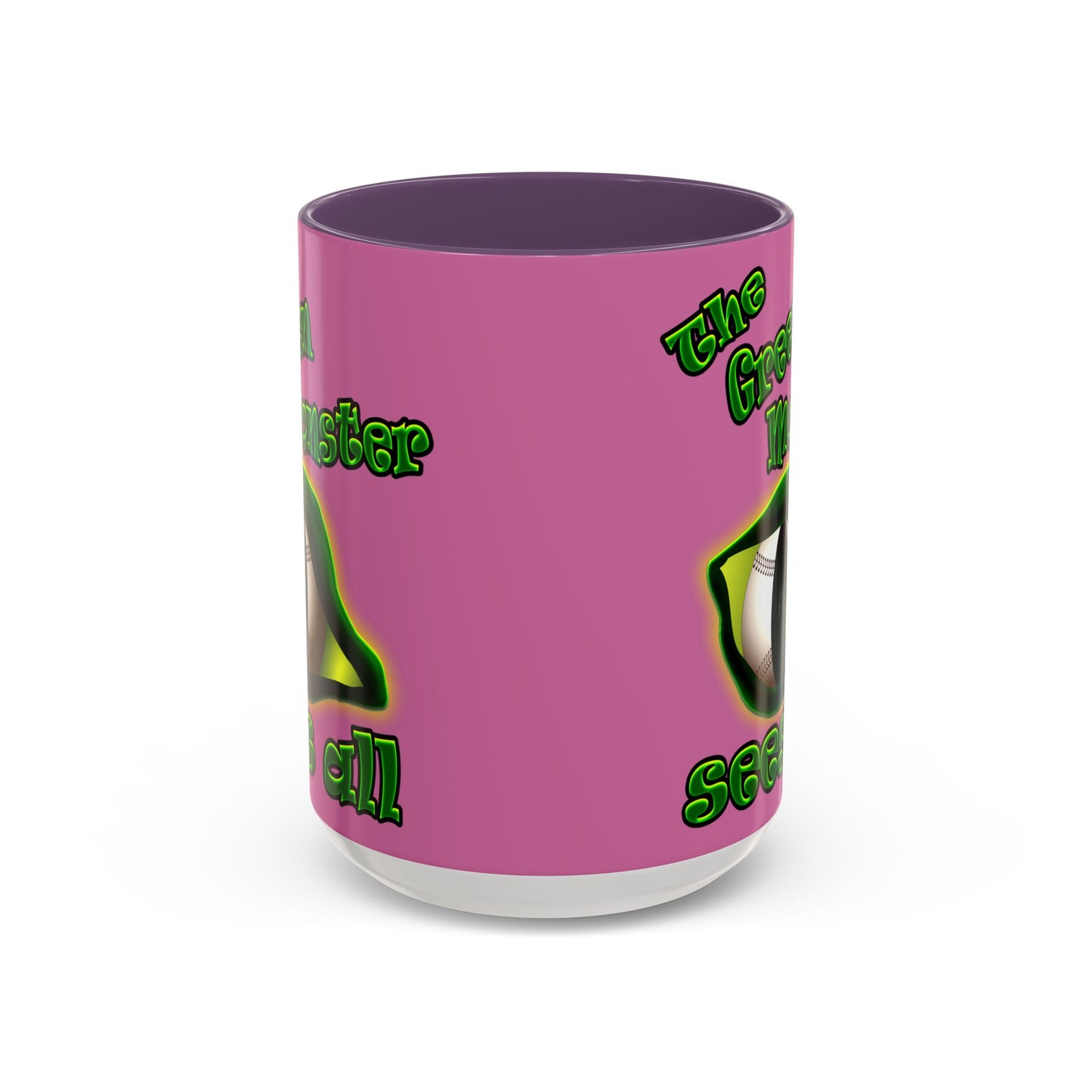green monster - Accent Mug (light pink)