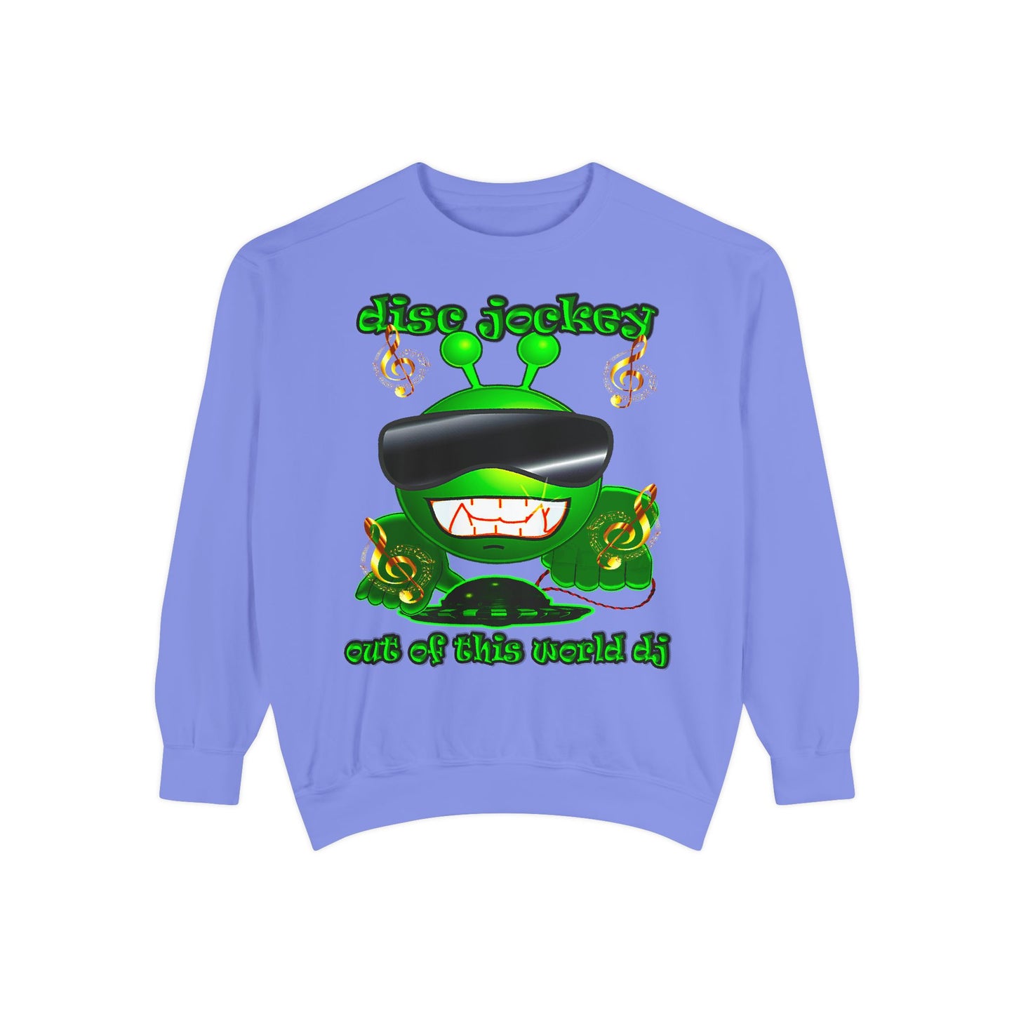 disc jockey - Unisex Garment-Dyed Sweatshirt