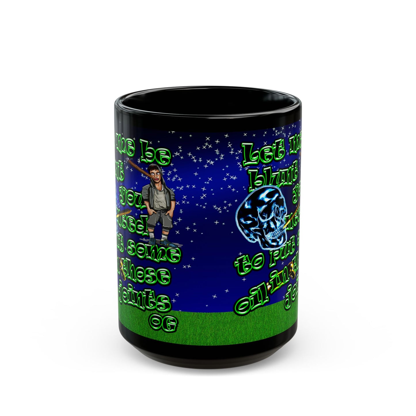 og - Black Mug ('snoops' background)