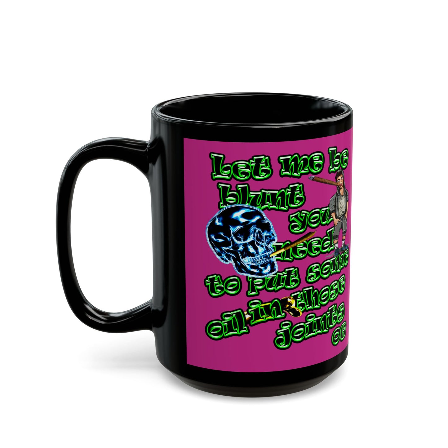 og - Black Mug (pink)
