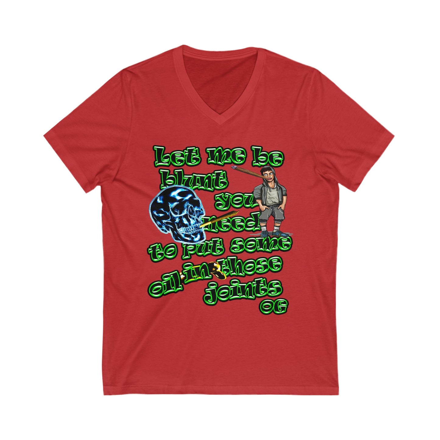 og - Unisex Jersey Short Sleeve V-Neck Tee
