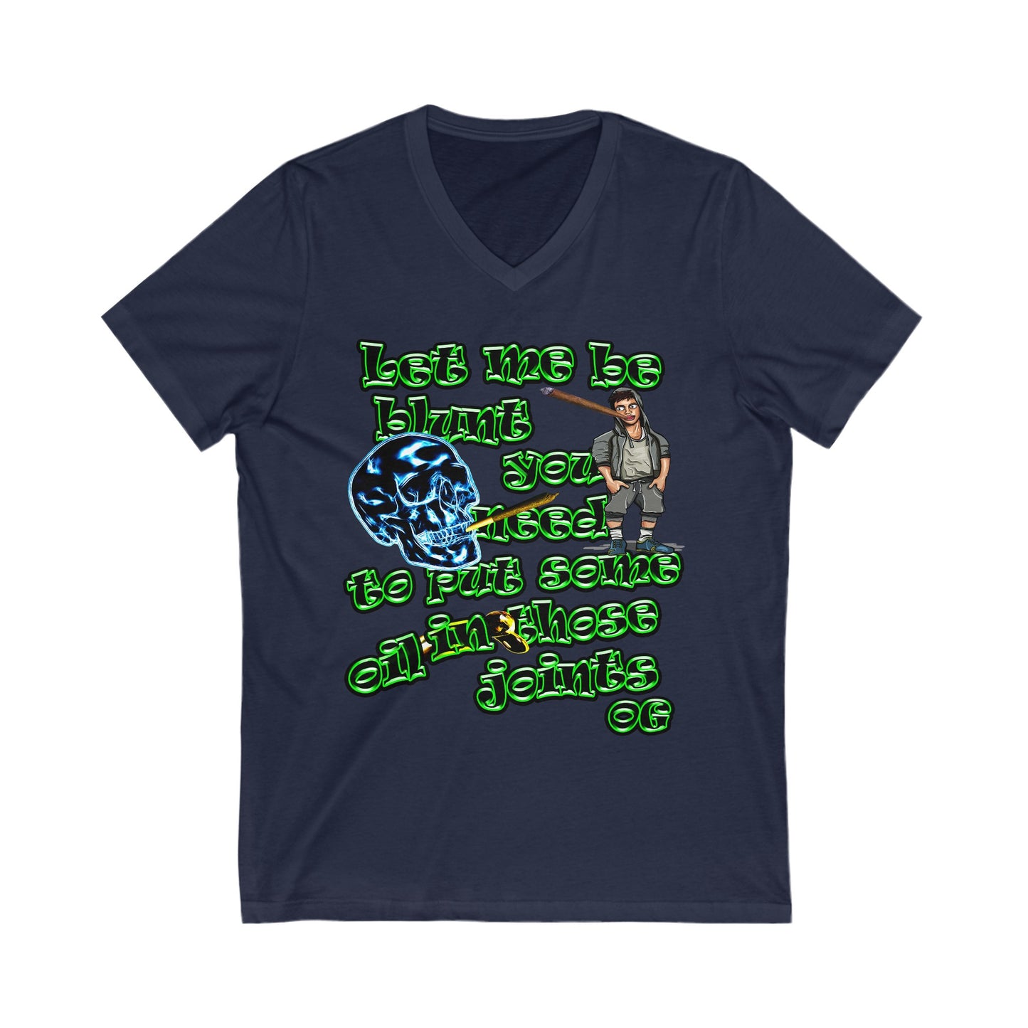 og - Unisex Jersey Short Sleeve V-Neck Tee