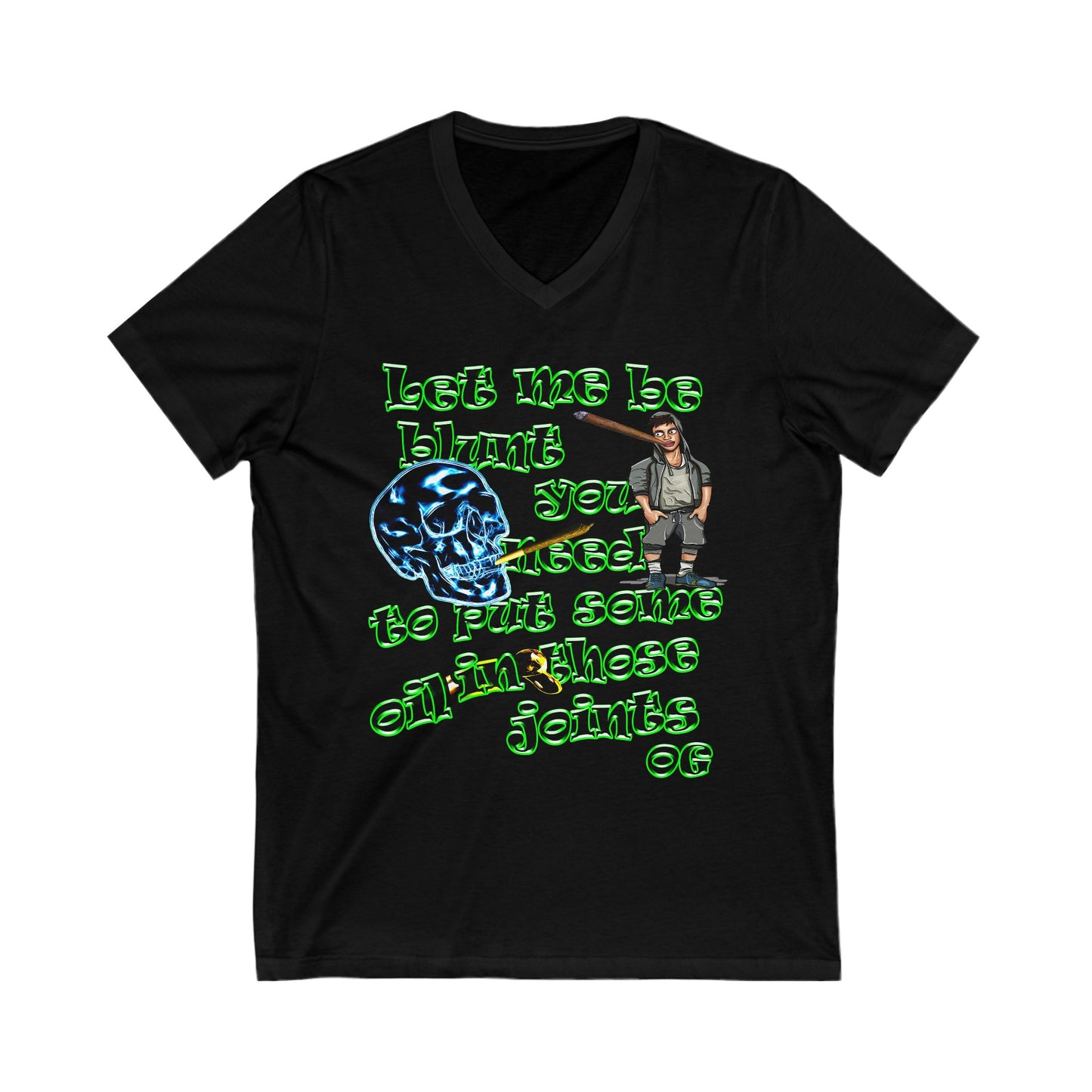 og - Unisex Jersey Short Sleeve V-Neck Tee