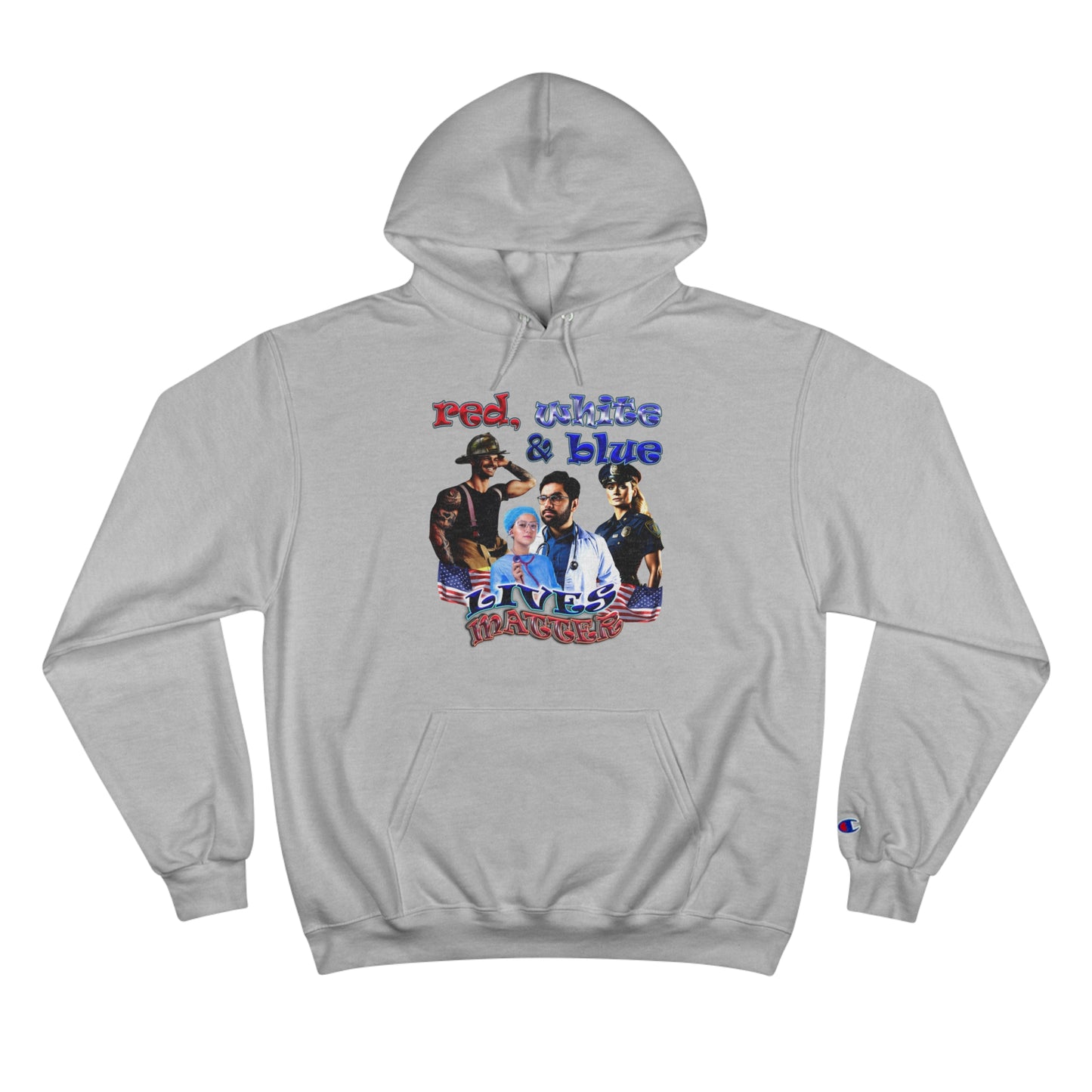 rw&b lives matter - Champion Hoodie
