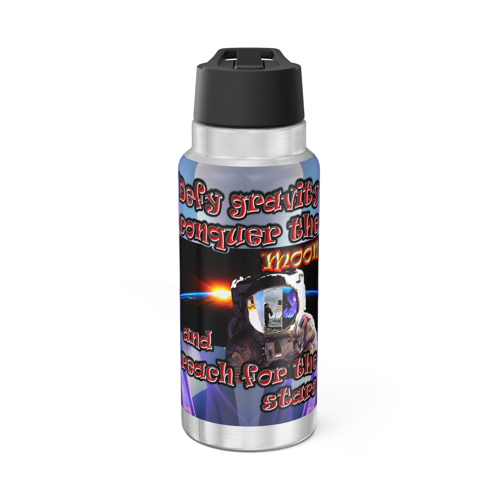 defy conquer reach - Gator Tumbler, 32oz  (grey-pink wave)