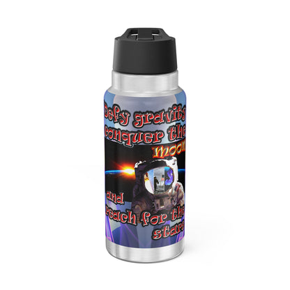 defy conquer reach - Gator Tumbler, 32oz  (grey-pink wave)