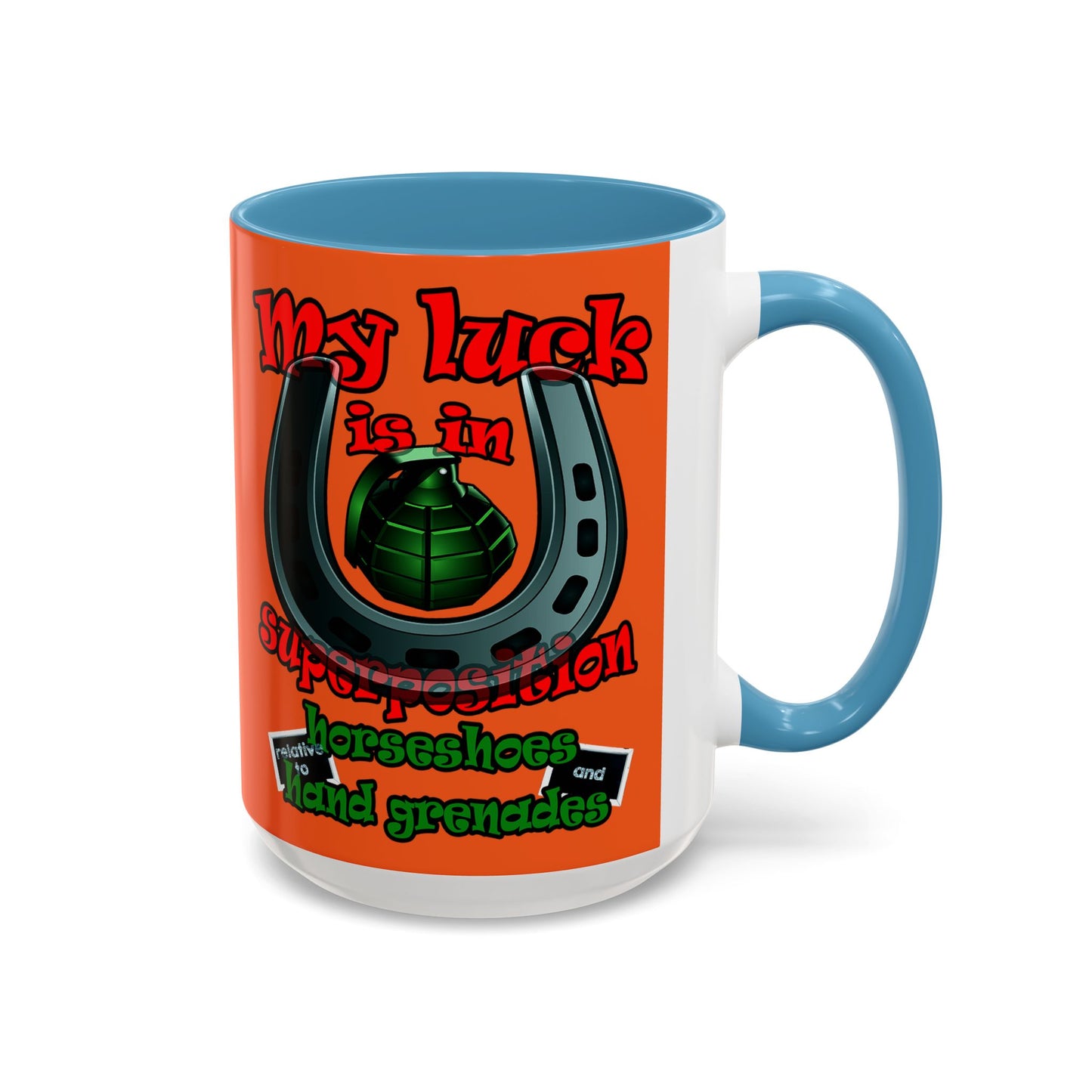 my luck - Accent Mug (orange)