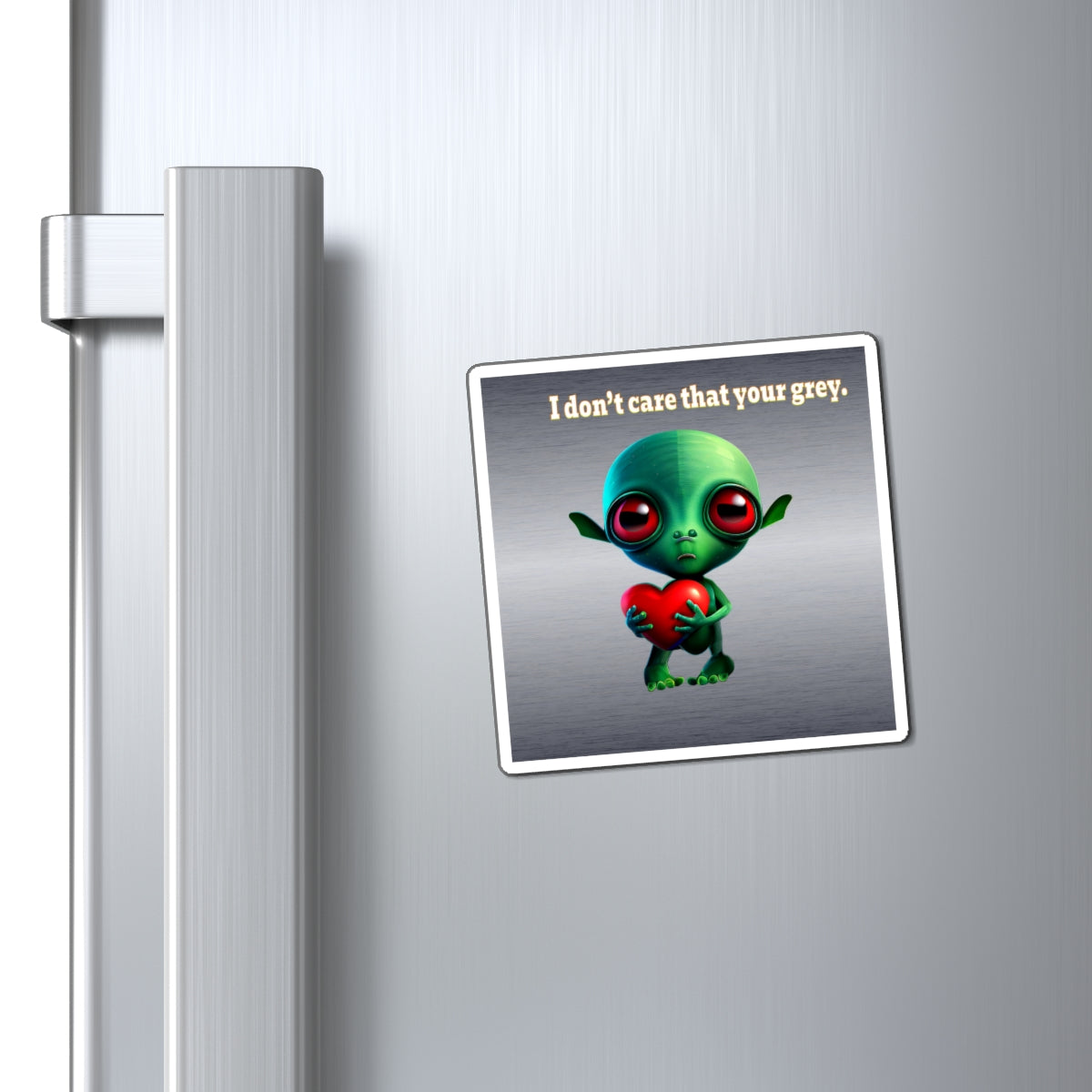 I don't care that your grey - Magnets - (brushed nickel)