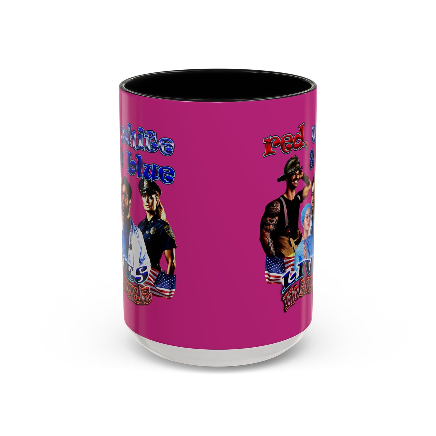 rw&b lives matter - Accent Mug (pink)