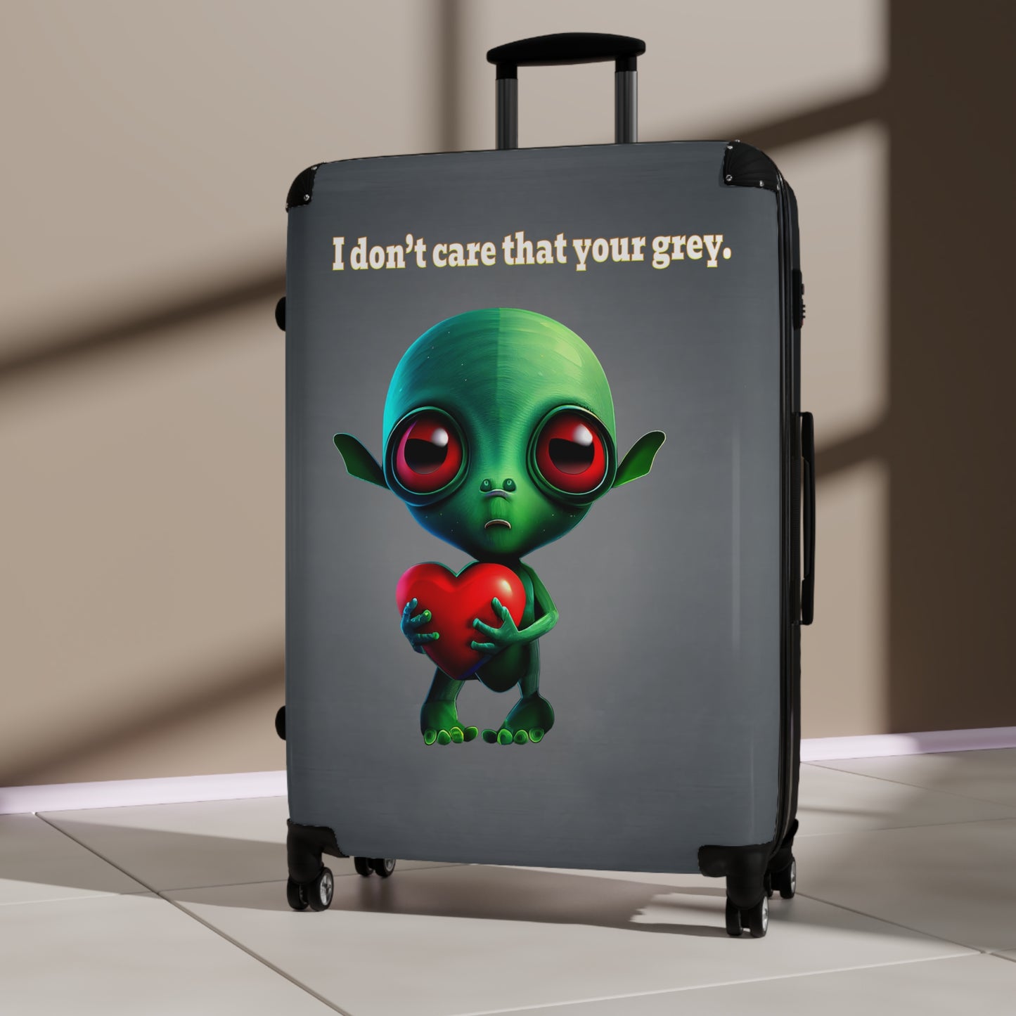 I don't care that your grey - Suitcase (grey-light grey)