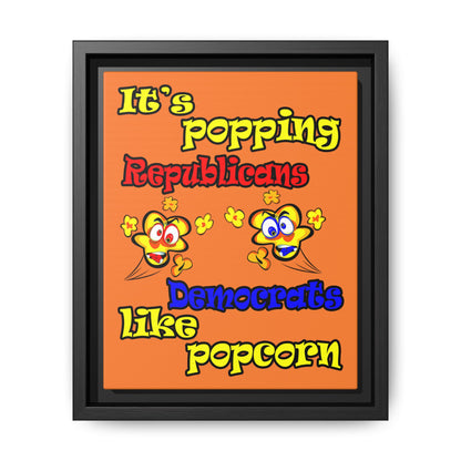 popping like popcorn - framed canvas art (crusta)