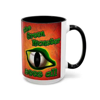 green monster - Accent Mug (burnt orange)