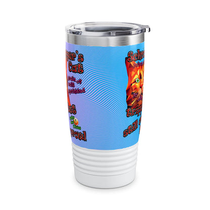 schrodinger's cat - Ringneck Tumbler, 20oz (light blue-purple wave)