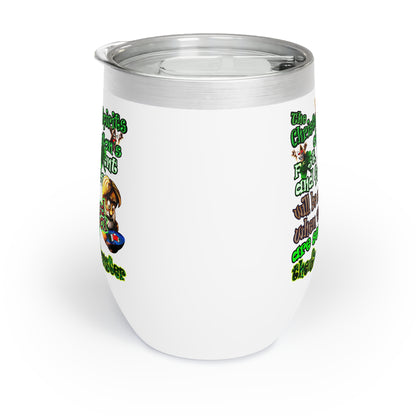 christmas spirits of boston - Chill Wine Tumbler