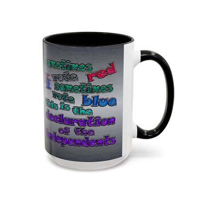 declaration of the independents - Accent Mug (brushed nickel)