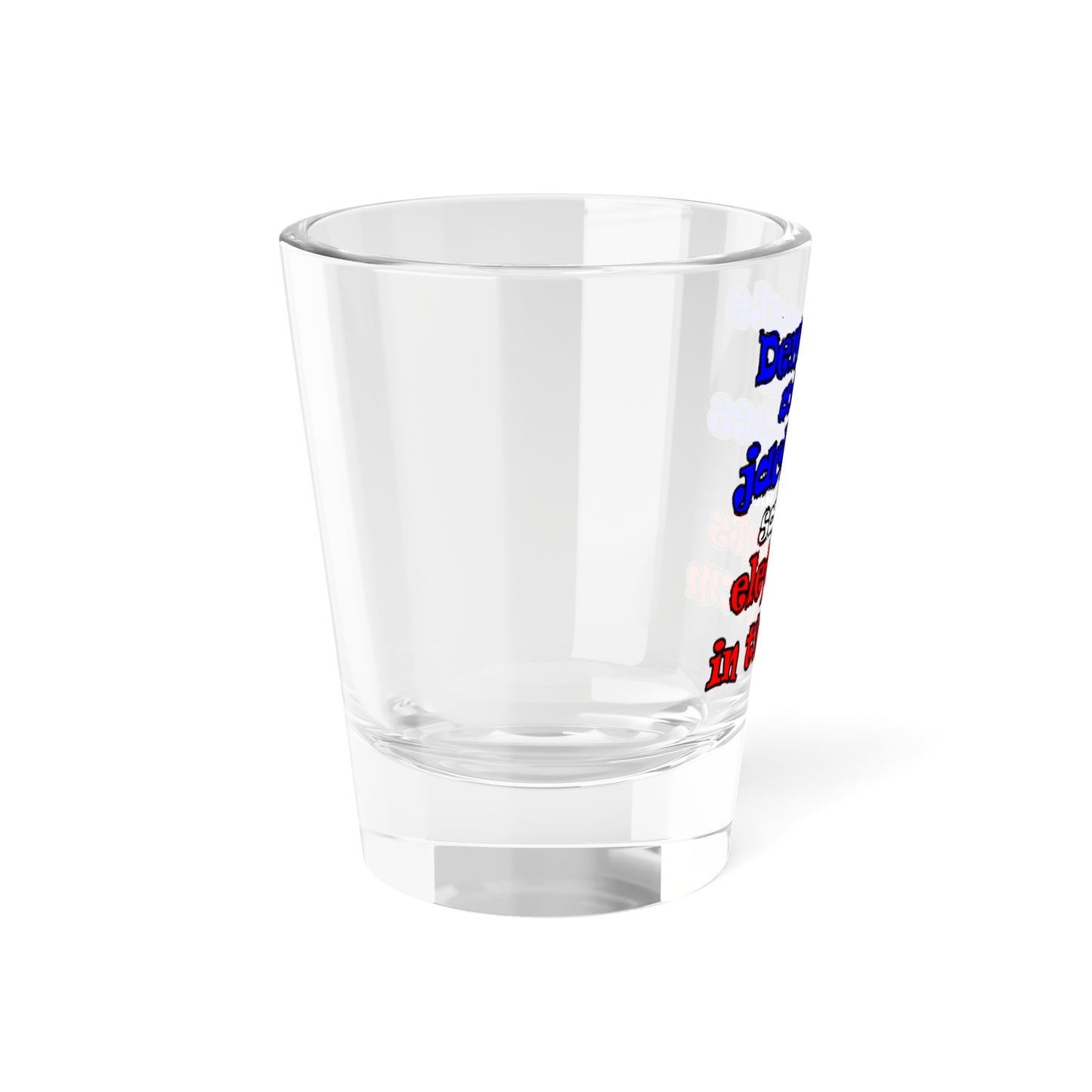 donkeys and elephants - Shot Glass