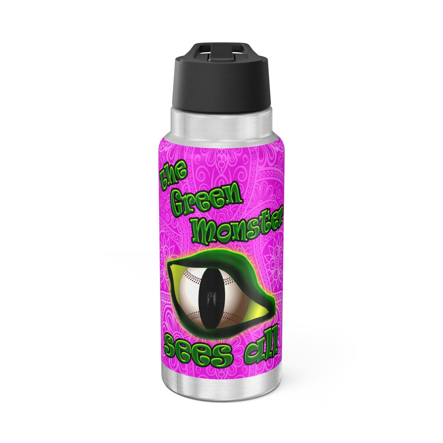 green monster - Gator Tumbler, 32oz  (pink swirl)