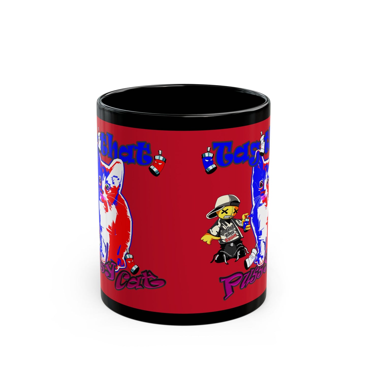 tag that - Black Mug (dark red)